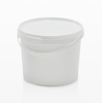 Vědro  3,3L PH s víkem, atest potraviny, bílá