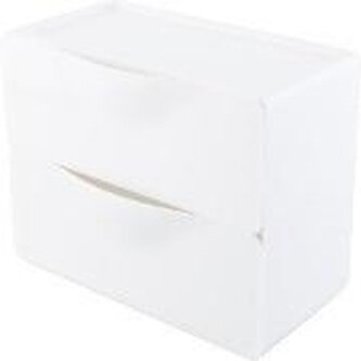 Przybornik nabiurkowy 2 - komorowy biały