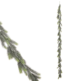 Girlanda z umělého jehličí - barva zelená.