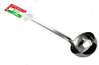 Naběračka nerez ¤12cm 500ml s háčkem  SVANERA INOX 9122