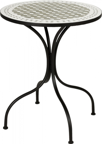 Kovový stůl Kaza černý