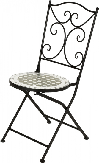 Kovová židle Kaza černá