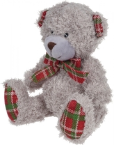 Plyšový medvěd šedý 18 cm