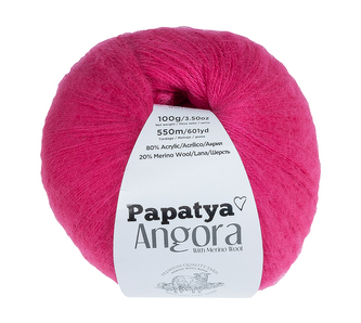 Příze ANGORA MERINO - růžová - 100g / 550 m
