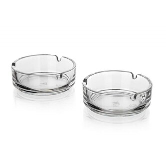 VETRO-PLUS Popelník skleněný SUPER VALUE 10 cm, čirý 2 ks