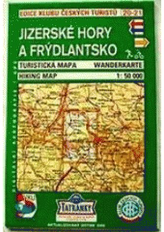 Jizerské hory a Frýdlantsko turistická mapa 1:50 000