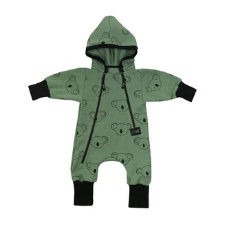 Teplákový overal rostoucí Koala; Barva: olivová; Velikost: 62 - 68