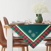 Vánoční ubrus na stůl DREAM zelená/červená 85x85 cm Mybesthome