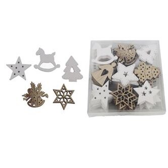 Vánoční přízdoby mix, 72 ks D6416