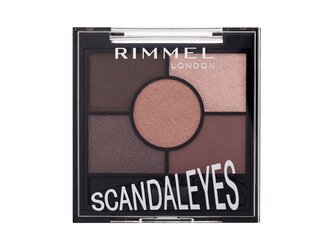 Rimmel London Scandaleyes Oční stín 5 Pan Eyeshadow Palette 3,8 g 003 Rose Quartz pro ženy