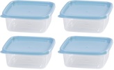Dóza na potraviny 600 ml čtverec Lunchbox set 4 ks
