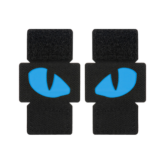 Nášivka M-Tac Tiger Eyes Laser Cut 2 ks - černá-modrá