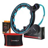 SET HHM17 + BR163 ČERNÁ/TYRKYSOVÁ HULA HOOP OBRUČ SE ZÁVAŽÍM, MAGNETY A POČÍTADLEM HMS