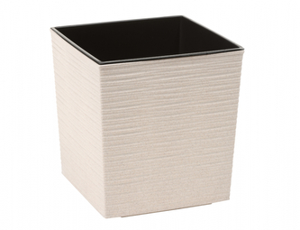 Obal na květník JUKA PROUTÍ ECO plastový 40x40x41cm