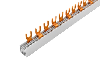 Prop. lišta G-2L-210/16, vidlička, 2pól., 80A, rozteč 17,8mm