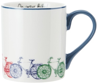 Porcelánový hrníček Bike