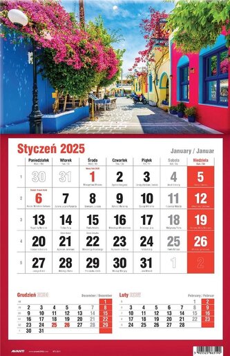 Kalendarz 2025 jednodzielny MIX