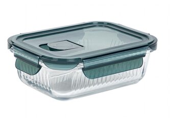 Skleněná dóza | REMMIE | obdélníkové sklo M | 0,64 l | 891163 Homla