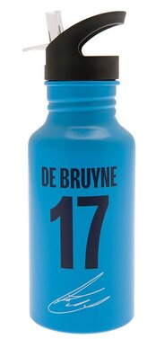 Hliníková láhev na pití FC Manchester City: Kevin De Bruyne 17 and Club Crest (objem 500 ml)