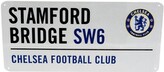 Kovová cedule na zeď FC Chelsea: Stamford Bridge SW6 (40 x 18 cm)
