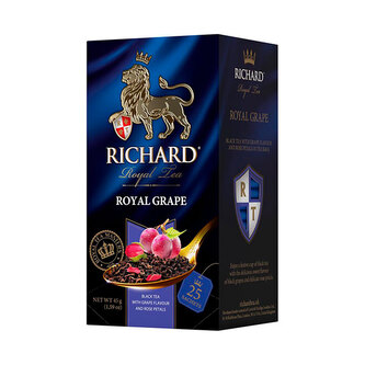 Richard Royal Grape Black, černý čaj (25 sáčků)