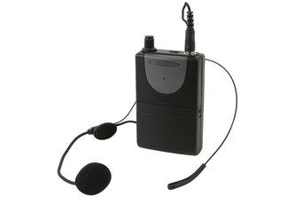 QTX QHS-863.8 UHF náhlavní mikrofonní set pro QTX zvukové systémy, 863.8 MHz QTX QHS-863.8 UHF náhlavní mikrofonní set pro QTX zvukové systémy, 863.8 MHz