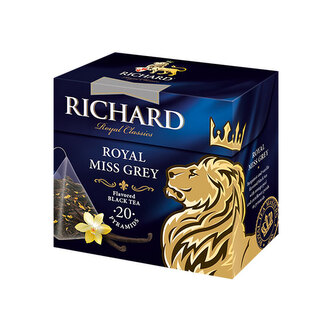 Richard Royal Miss Grey, černý čaj (20 pyramidek) DMT 7/2024