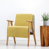 Přehoz na křeslo - sedačku SAMUEL mustard/hořčicová 70x160 cm Mybesthome