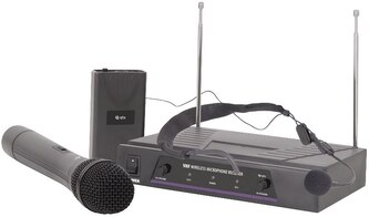 QTX VHN2, 2-kanálový bezdrátový mikrofonní set 173,8 MHz / 174,8 MHz QTX VHN2, 2-kanálový bezdrátový mikrofonní set 173,8 MHz / 174,8 MHz