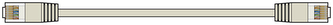AV:link kabel U/UTP 1x RJ45 samec - 1x RJ45 samec, šedý, 2m