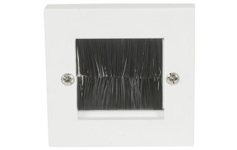 AV:link nástěnná průchodka pro kabely, bílá, 1G