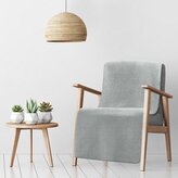 Přehoz na křeslo - bavlna s akrylem AMBRA světle šedá 70x160 cm Mybesthome