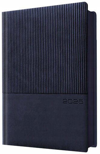 Kalendarz 2025 A5 dzienny planer granatowy