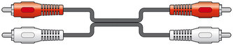 AV:link kabel 2x RCA samec - 2x RCA samec, 3m