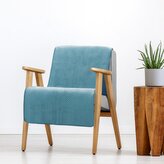 Přehoz na křeslo - sedačku SAMUEL modrá 70x160 cm Mybesthome