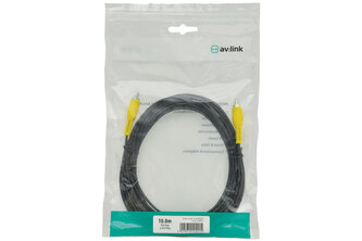 AV:link kabel 1x RCA samec - 1x RCA samec, 10m