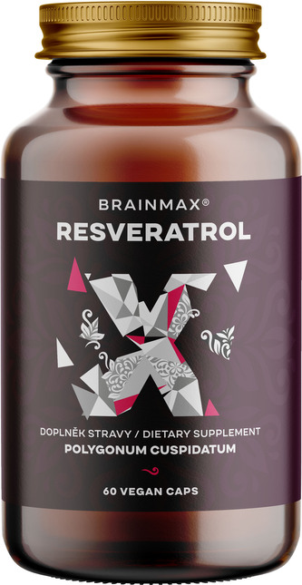 BrainMax Trans-Resveratrol, resveratrol, 500 mg, 60 rostlinných kapslí BrainMax Trans-Resveratrol, resveratrol, 500 mg, 60 rostlinných kapslí