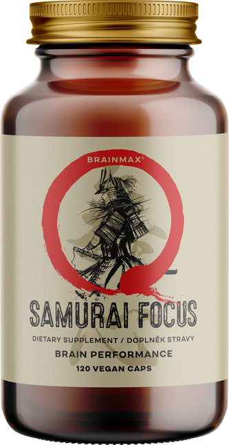 BrainMax Samurai Focus, 120 rostlinných kapslí BrainMax Samurai Focus, 120 rostlinných kapslí