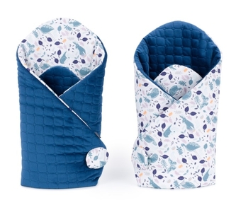 Mamo Tato Oboustranná zavinovačka VELVET - Louka, granátová