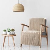 Přehoz na křeslo - sedačku FLANELA béžová 70x160 cm Mybesthome