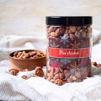 Alika a.s. Dóza Mix ořechů v medu a soli 550g