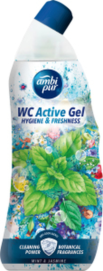 Ambi Pur WC Active Gel Máta & jasmín WC čistič, 750 ml