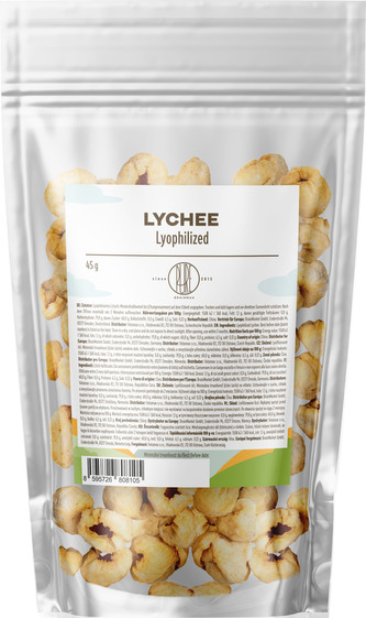 BrainMax Pure Lyophilized Lychee, Lyofilizované liči, 45 g