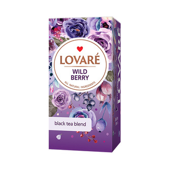 Lovaré Wild Berry, černý čaj (24 sáčků)