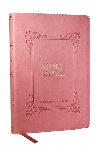 KJV Holy Bible: Large Print with 53,000 Center-Column Cross References, Pink Leathersoft, Red Letter, Comfort Print: King James