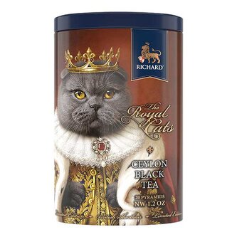 Richard Royal Cats Grey British Shorthair, černý čaj (20 pyramid)