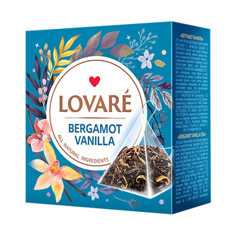 Lovaré Bergamot & Vanilla, černý čaj (15 pyramid)