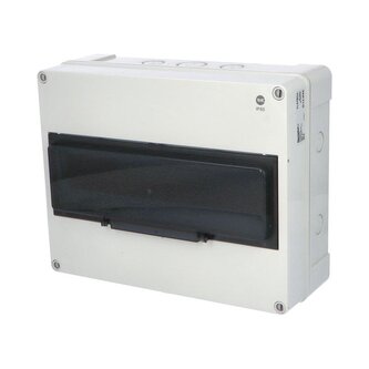 Rozvaděč FlatBOX 5916 IP65, 16mod., na omítku, průhl. dveře, 270x340x138mm