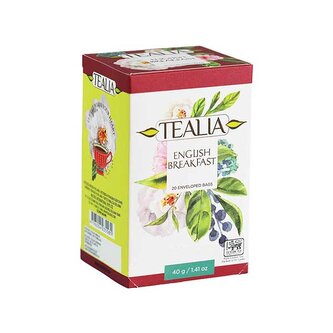 Tealia English Breakfast, černý čaj (20 sáčků)