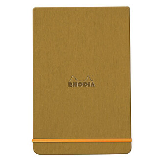 Zápisník Rhodia s pevnými deskami 9x14cm – Gold